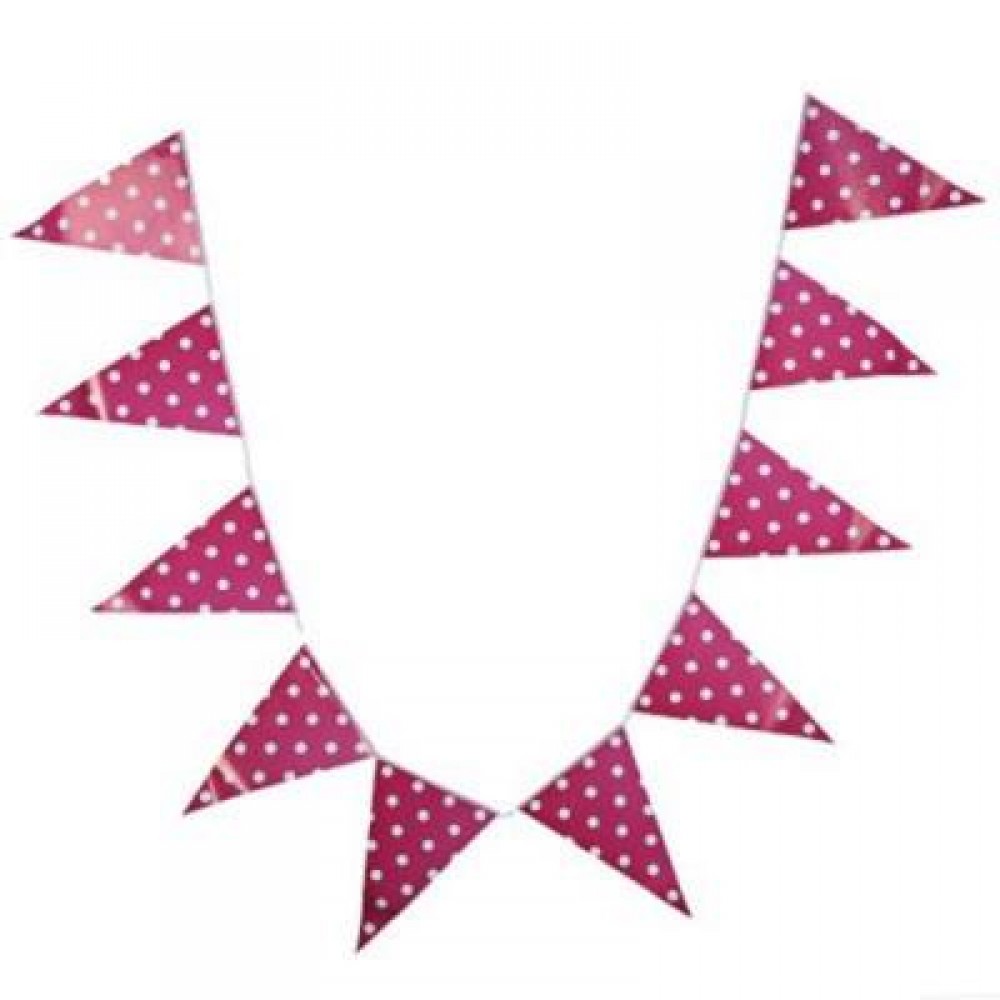 LIGHTWEIGHT PENNANT FLAG COMBO BAR HANGING BANNER FOR PARTY (ROSE) - LIGHTWEIGHT PENNANT FLAG COMBO BAR HANGING BANNER FOR PARTY (ROSE) -