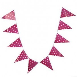 image of LIGHTWEIGHT PENNANT FLAG COMBO BAR HANGING BANNER FOR PARTY (ROSE) -