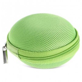 image of MULTI-FUNCTION MINI NYLON ROUND FIDGET SPINNER BOX FOR KEYCHAIN RING (GREEN) -