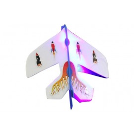image of SLINGSHOT LED LIGHT FLARE CATAPULT AIRPLANE OUTDOOR TOY FOR KID (COLORMIX) -