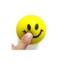 image of 6.3CM NOVELTY PRINTING SMILE FACE SQUEEZE BALL STRESS RELEASE TOY FOR KID (YELLOW) -