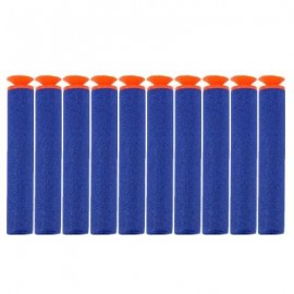 image of 10PCS SAFETY SHOOTING EVA BULLETS SOFT DARTS TOYS FOR BLASTER NERF GUN N - STRIKE (DEEP BLUE) -
