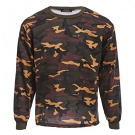 image of STYLISH CAMOUFLAGE ROUND NECK LONG SLEEVE MALE PULLOVER SHIRT (COLORMIX) M