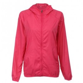 image of OUTDOOR SPORT HIKING CAMPING QUICK DRY WATERPROOF BREATHABLE JACKET LIGHTWEIGHT COAT (ROSE MADDER, SIZE M/L/XL/XXL) XL
