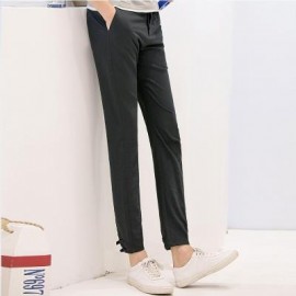 image of BAIYUAN TROUSERS BRAND DESIGNER MALE HAREM LEGGINGS PANTS DARK GREY (DARK GREY) 36