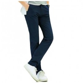 image of BAIYUAN TROUSERS BUSINESS CASUAL SLIM FIT MENS SUIT PANTS DARK BLUE (DARK BLUE 3952/1#) 34