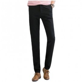 image of BAIYUAN TROUSERS AUTUMN CASUAL SLIM FIT MENS LONG PANTS BLACK (BLACK 2R2610#) 34