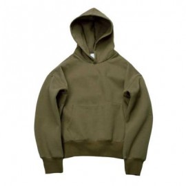image of CASUAL POCKET DESIGN SOLID COLOR LONG SLEEVE HOODIES FOR MEN (GREEN, SIZE M/L/XL/2XL) M