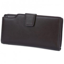 image of GUAPABIEN HASP ZIPPER MULTI FUNCTIONAL CARD MONEY PHOTO VERTICAL WALLET FOR MEN (COFFEE)