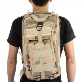 image of 3P MILITARY TACTICAL 30L OXFORD BACKPACK FOR CAMPING TRAVELING (THREE CAMOUFLAGE) 45.00 x 24.00 x 10.00 cm