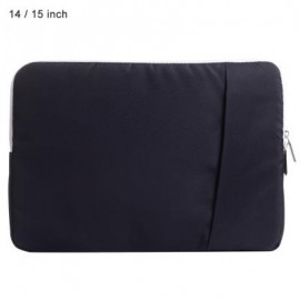 image of SSIMOO SHOCKPROOF NYLON FABRIC LAPTOP BAG TABLET POUCH SLEEVE FOR MACBOOK 14 / 15 INCH (BLACK