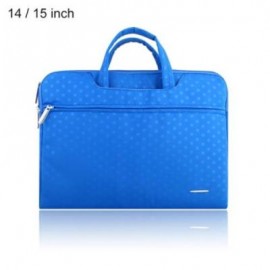 image of SSIMOO S818 2 IN 1 DOT PATTERN LAPTOP BAG TABLET ZIPPER POUCH SLEEVE FOR MACBOOK 14 / 15 INCH