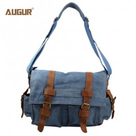 image of AUGUR 2138 CANVAS CROSS BODY SINGLE SHOULDER LAPTOP BAG WITH DURABLE STRAP