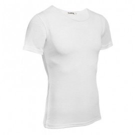 image of CASUAL ROUND COLLAR SHORT SLEEVE SOLID COLOR COTTON BLEND T-SHIRT FOR MEN (WHITE) XL