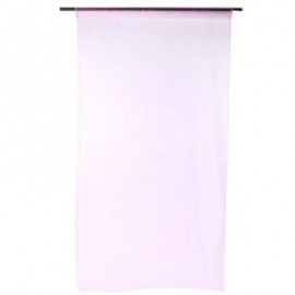 image of 1 X 2M PURE COLOR SHEER VOILE WALL ROOM DIVIDER WINDOW CURTAIN (PINK) 100 X 200CM