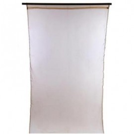 image of 1 X 2M PURE COLOR SHEER VOILE WALL ROOM DIVIDER WINDOW CURTAIN (COFFEE) 100 X 200CM