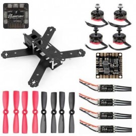 image of GB210 AIRFRAME CARBON FIBER 210MM WHEELBASE MULTIROTOR DIY FRAME KIT RACING DRONE 30A ESC F3 10DOF FLIGHT CONTROLLER (COLORMIX)