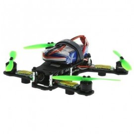 image of TAROT 130 TL130H1 MINI FPV RACING DRONE WITH BRUSHLESS MOTOR (BLACK AND GREEN) PAL FORMAT
