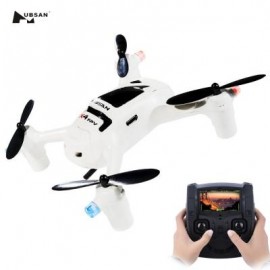 image of NEW VERSION HUBSAN FPV X4 PLUS H107D+ WITH 2MP 720P WIDE ANGLE CAMERA RC QUADCOPTER (WHITE)