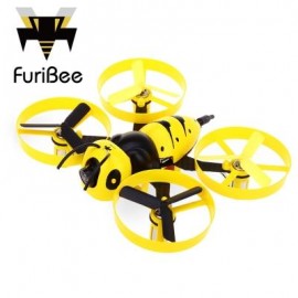 image of FURIBEE F90 90MM WASP MINI RC DRONE BNF 5.8G 40CH FPV 600TVL CAMERA CORELESS MOTOR FOR INDOOR RACING (YELLOW) VERSION 1