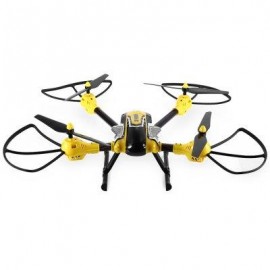 image of KAIDENG K70C HIGH HOLD SKY WARRIOR 2.4G 4CH 6 AXIS GYRO 3D FLIP HEADLESS MODE 2.0MP CAMERA RC QUADCOPTER (YELLOW AND BLACK)