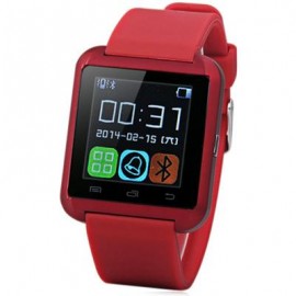 image of U8 SMARTWATCH WITH WATCH PASSOMETER TOUCH SCREEN TOUCH AND DIAL PHONE (ROSE MADDER) 4.80 x 4.10 x 1.20 cm