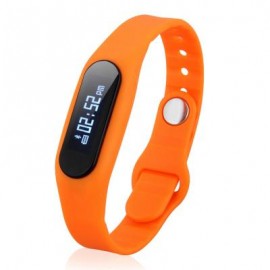 image of E06 SMART WRISTBAND BLUETOOTH 4.0 WATCH IP67 REMOTE CAMERA (ORANGE) 25.70 x 1.80 x 1.00 cm
