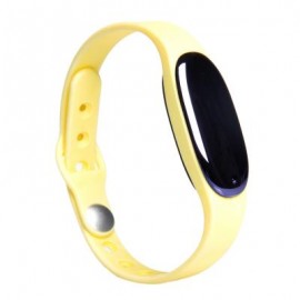 image of BLUETOOTH 4.0 SMART WRISTBAND SLEEP MONITOR NOTIFICATIONS REMINDER ANTI-LOST BRACELET (YELLOW) 26.30 x 1.80 x 1.00 cm