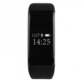 image of V66 HEART RATE MONITOR SMART WRISTBAND ANTI-LOST SEDENTARY REMIND BRACELET (BLACK) 25.50 x 2.30 x 1.10 cm