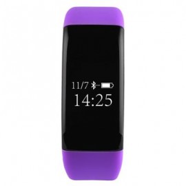 image of V66 HEART RATE MONITOR SMART WRISTBAND ANTI-LOST SEDENTARY REMIND BRACELET (PURPLE) 25.50 x 2.30 x 1.10 cm