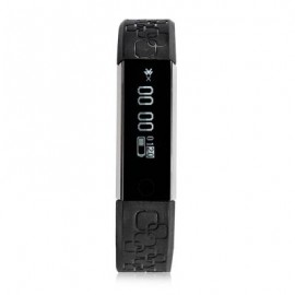 image of M1 HEART RATE SMART WRISTBAND WITH INFORMATION PUSHING BIDIRECTIONAL ANTI-LOST FUNCTION (BLACK) 26.00 x 1.50 x 1.10 cm