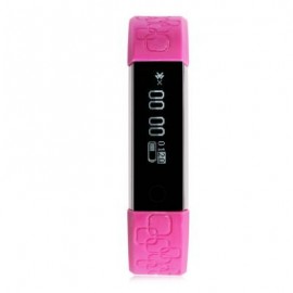 image of M1 HEART RATE SMART WRISTBAND WITH INFORMATION PUSHING BIDIRECTIONAL ANTI-LOST FUNCTION (ROSE RED) 26.00 x 1.50 x 1.10 cm