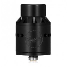 image of ORIGINAL COILART AZEROTH RDA WITH TRIPLE COIL DECK / SIDE AIRFLOW / WIDE BORE DRIP TIP FOR E CIGARETTE (BLACK)
