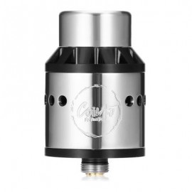 image of ORIGINAL COILART AZEROTH RDA WITH TRIPLE COIL DECK / SIDE AIRFLOW / WIDE BORE DRIP TIP FOR E CIGARETTE (SILVER)