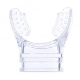 image of TRANSPARENT SILICONE SNORKELING BITE MOUTHPIECE SWIMMING DIVING EQUIPMENT (TRANSPARENT)