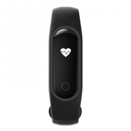 image of A16 HEART RATE MONITOR SMART BRACELET SLEEP TRACK PEDOMETER WRISTBAND (BLACK) 23.50 x 1.80 x 0.80 cm