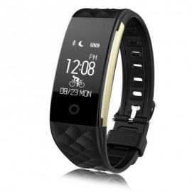 image of S2 SMART BRACELET HEART RATE MONITOR NOTIFICATION GPS SPORT TRACKER REMOTE CAMERA WATCH (BLACK) 22.00 x 2.00 x 1.00 cm