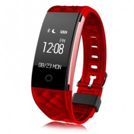 image of S2 SMART BRACELET HEART RATE MONITOR NOTIFICATION GPS SPORT TRACKER REMOTE CAMERA WATCH (RED) 22.00 x 2.00 x 1.00 cm