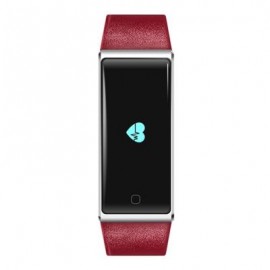 image of QS60 HEART RATE MEASURE SMART WRISTBAND WITH BREATH TRAINING PEDOMETER (RED) 24.30 x 2.00 x 1.10 cm