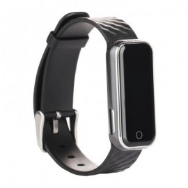 image of QS50 HEART RATE MONITOR SMART WRISTBAND SLEEP MANAGEMENT BREATH STATE (BLACK) 23.00 x 2.08 x 0.98 cm