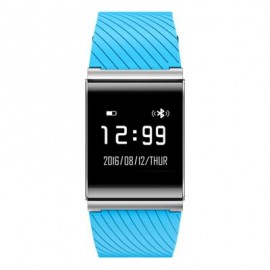 image of X9 PLUS BLE 4.0 HEART RATE SMART WRISTBAND BLOOD PRESSURE OXYGEN MONITOR BRACELET (BLUE) 25.50 x 2.95 x 1.08 cm