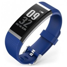 image of FIT HR SMARTBAND BLUETOOTH 4.0 IP67 WATERPROOF SLEEP MONITOR SEDENTARY REMINDER ANTI-LOST (BLUE) 0