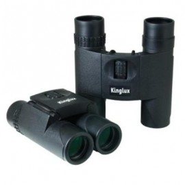 image of KINGLUX OPTICS 10X25MM FULLY RUBBER AMOURED COMPACT BINOCULAR (BLACK) 10.90 x 4.30 x 11.80 cm