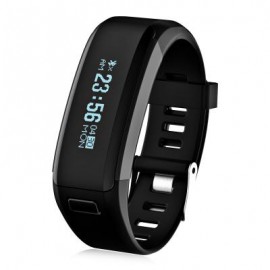 image of F1 HEART RATE SMART WRISTBAND WITH SLEEP MONITORING SEDENTARY REMINDER (BLACK) 22.00 x 2.00 x 1.00 cm
