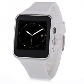 image of X6 SMARTWATCH WITH SLEEP MONITOR AND PEDOMETER (WHITE) 4.56 x 4.13 x 1.25 cm