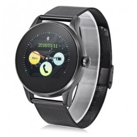 image of K88H BLUETOOTH 4.0 SMART WATCH HEART RATE MONITOR (STEEL BAND + BLACK DIAL) 24.50 x 4.50 x 1.20 cm