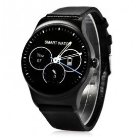 image of SMA - 09 HEART RATE MONITOR SMART WATCH WITH ALARM PHONEBOOK VOICE RECORD (BLACK, STEEL BAND/LEATHER BAND) Steel Band