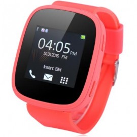 image of S7 1.54 INCH SMARTWATCH PHONE MTK6261 BLUETOOTH SOUND RECORDER HEART RATE MEASUREMENT FUNCTION (WATERMELON RED) US Plug