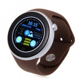 image of AIWEAR C1 DUAL BLUETOOTH HEART RATE TRACK SMART WATCH WITH SIRI GESTURE CONTROL FLASHLIGHT CALCULATOR (SILVER) One Size