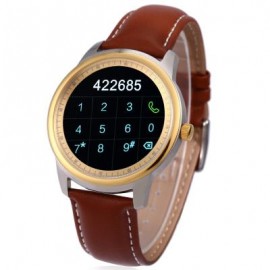 image of DM365 SMART WATCH FOR ANDROID 4.3 / IOS 7.0 BLUETOOTH 4.0 ANTI-LOST CALLS FUNCTION PEDOMETER (GOLDEN) One Size